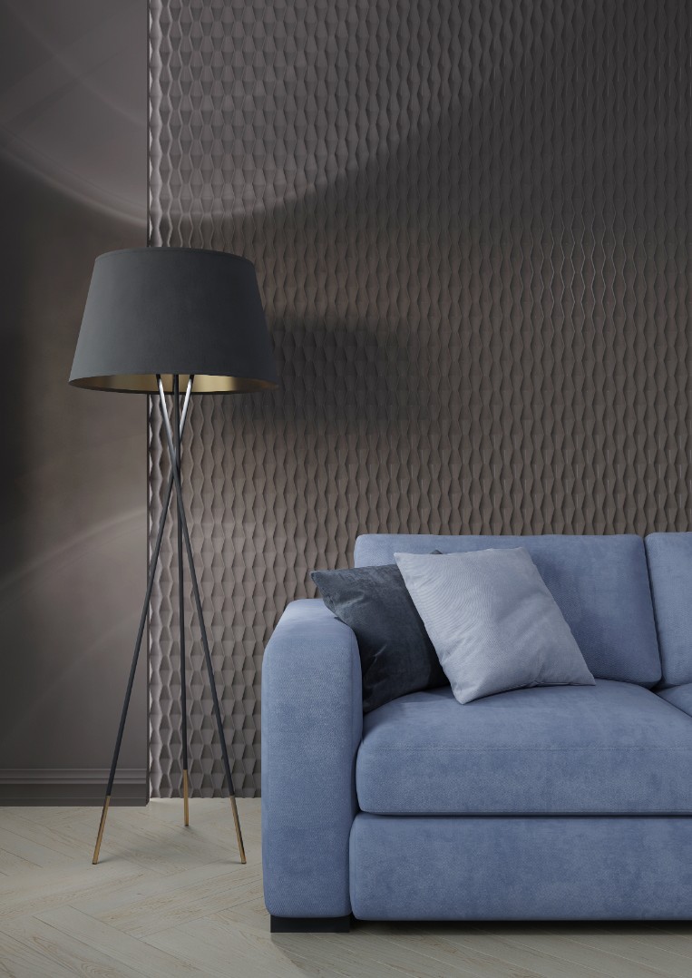 Стеновая панель под покраску Bello Deco СП 17 500×500×15 фото в интерьере